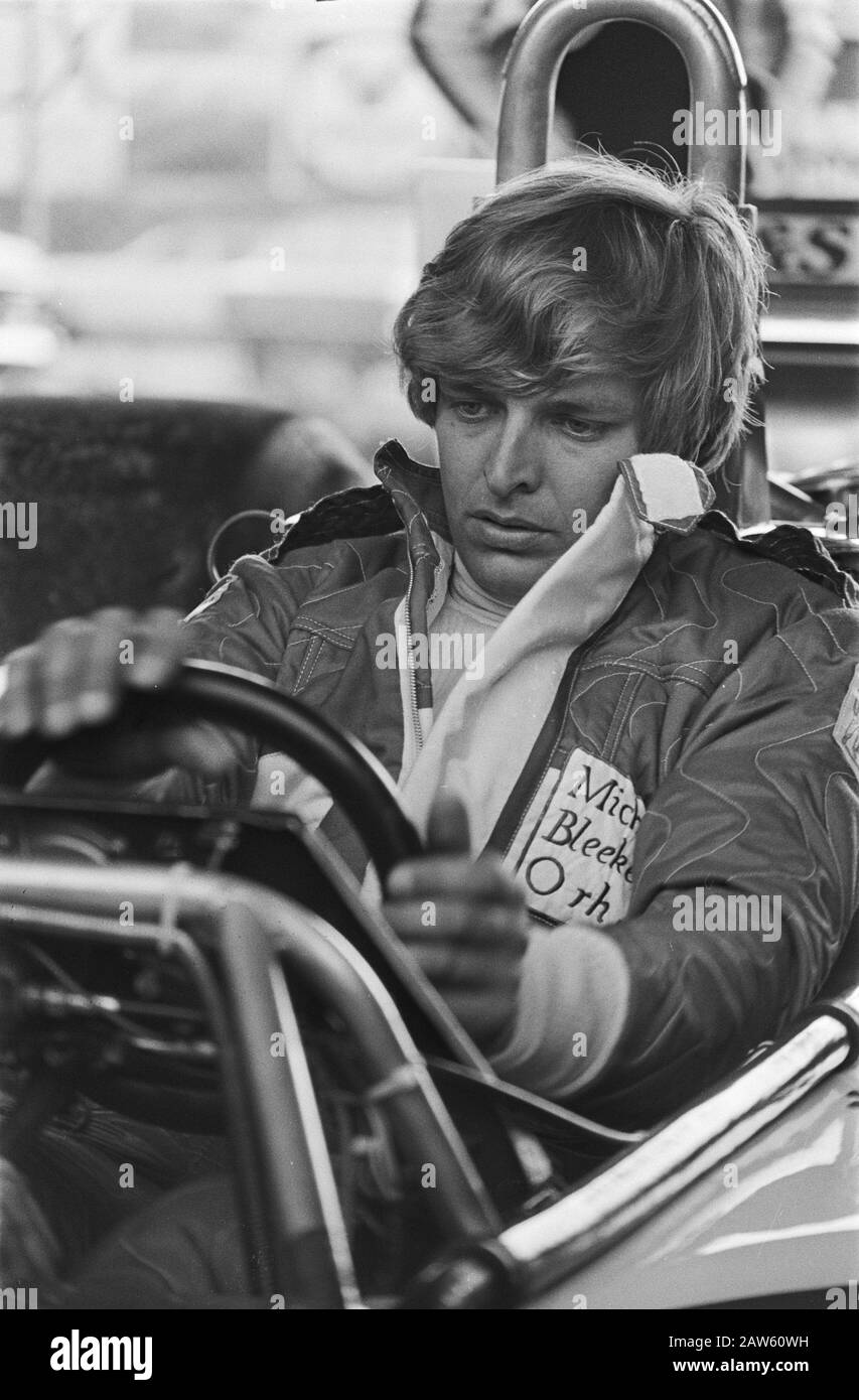 Training der qualifizierenden Praxis Grand Prix Niederlande Michel Bleekemolen (Kopf) Datum: 23. August 1977 Schlagwörter: Person des AUTO-RENNSPORTS Name: Bleekemolen, Michel Stockfoto