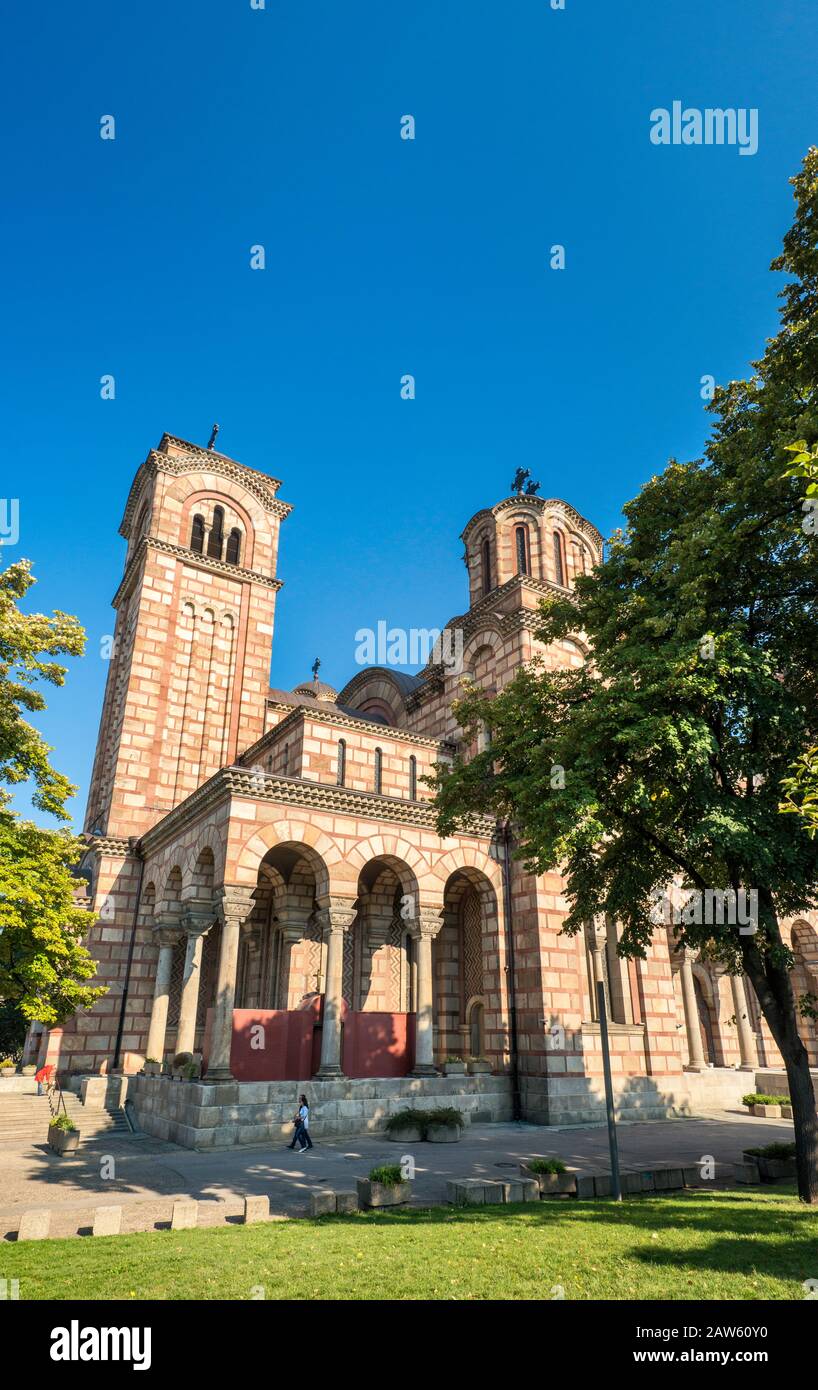 Markuskirche, orthodoxe Kirche, Tasmajdan-Park in Belgrad, Serbien Stockfoto