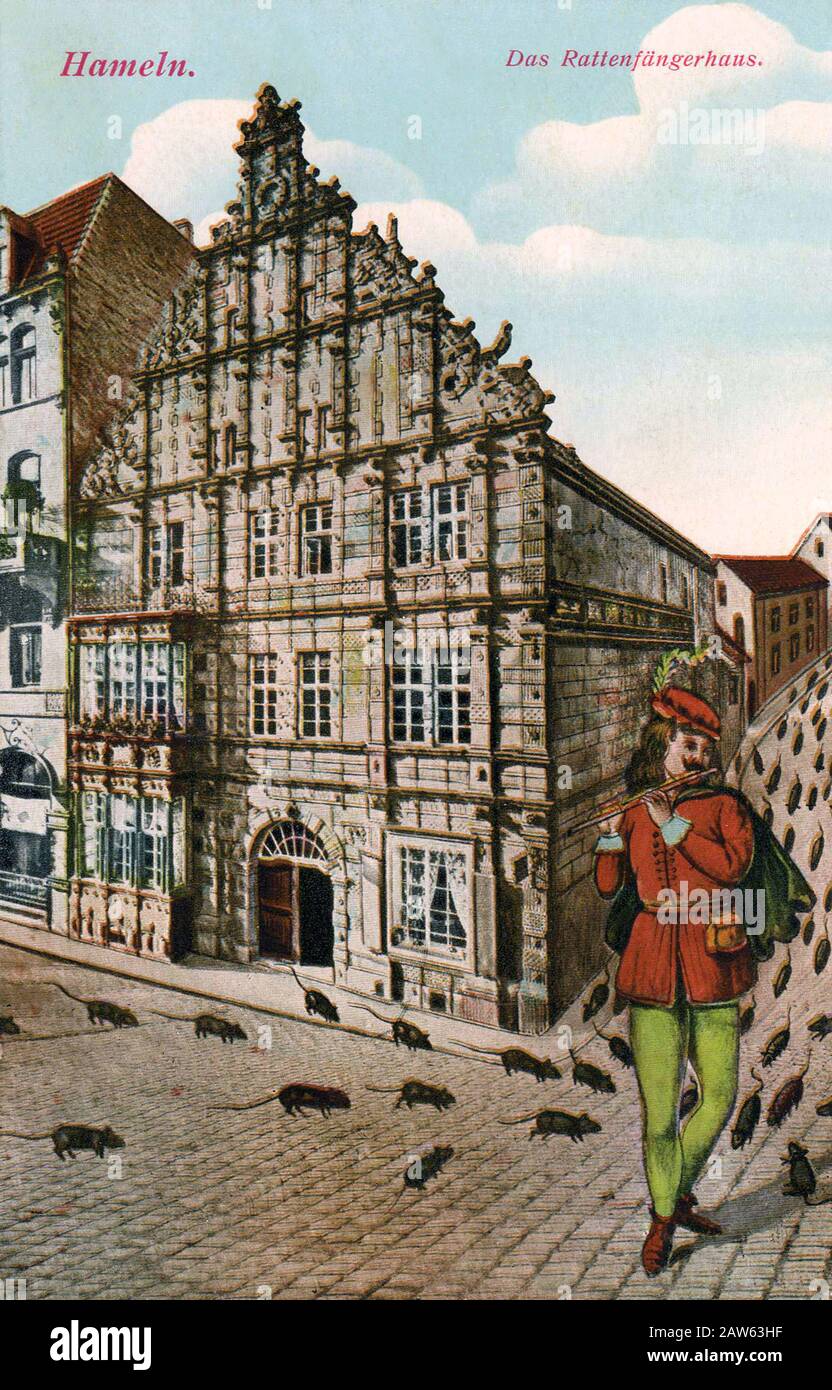 1910 CA, HAMELN, Niedersachsen, DEUTSCHLAND Deutsche Postkarte aus