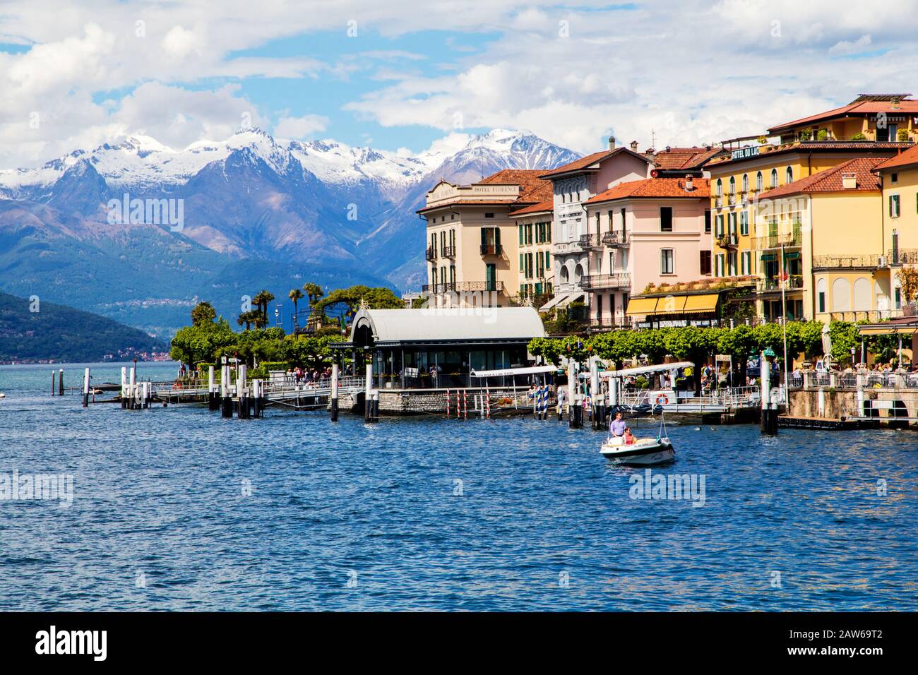 Die Stadt Bellagio am Ufer des Comer Sees in Italien Stockfoto