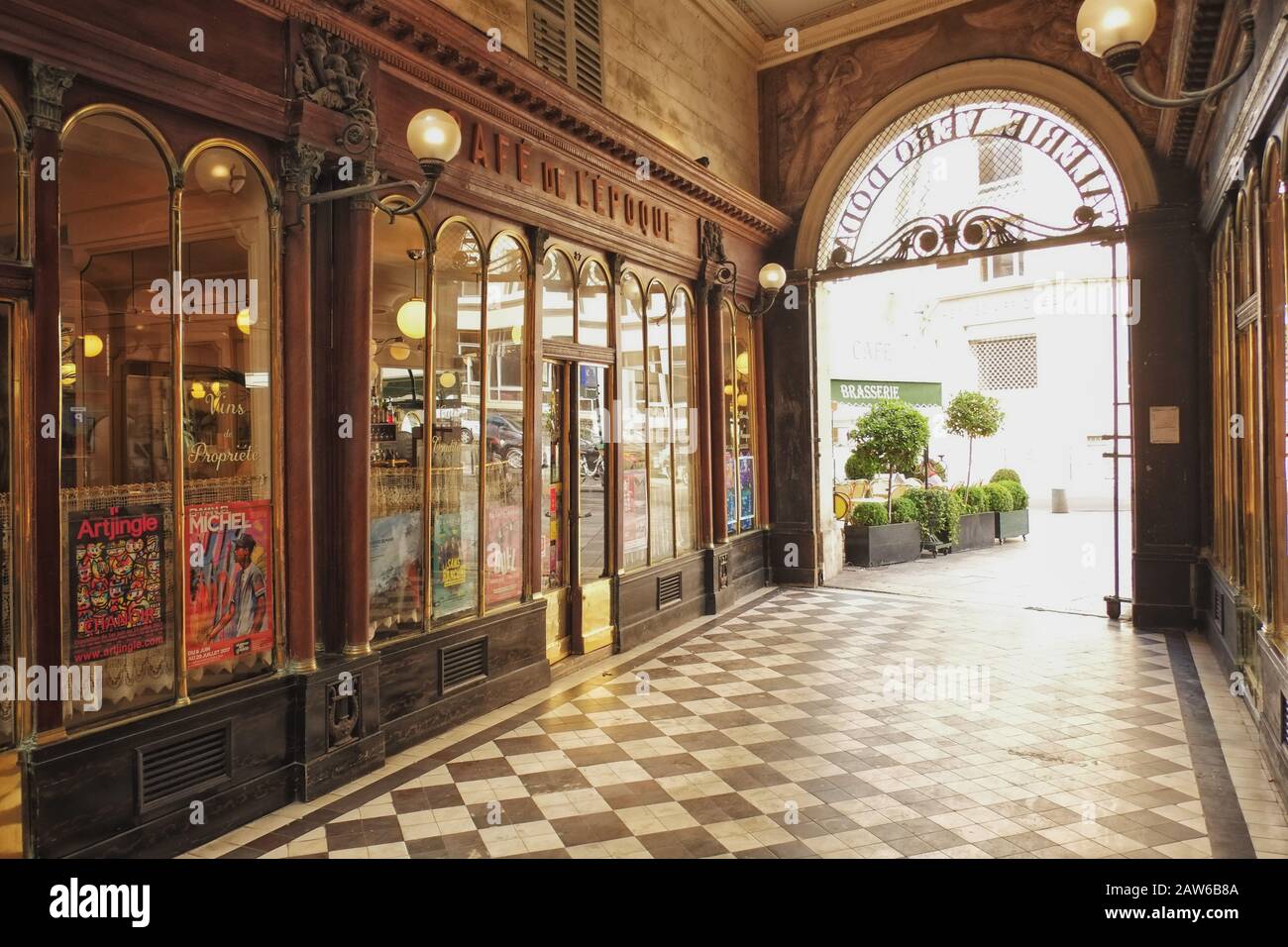 Galerie Véro-Dodat, 75001 Paris, Frankreich Stockfoto