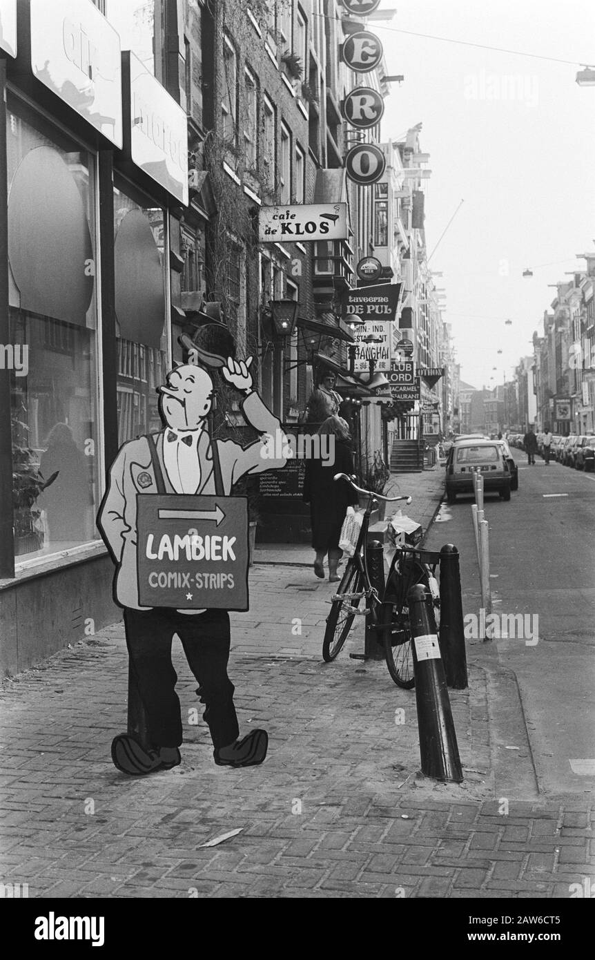 Lambic Figur zurück in Leidsestraat, nachdem die Polizei acht Monate beschlagnahmt hat Datum: 4. Februar 1982 Standort: Amsterdam, Noord-Holland Stockfoto