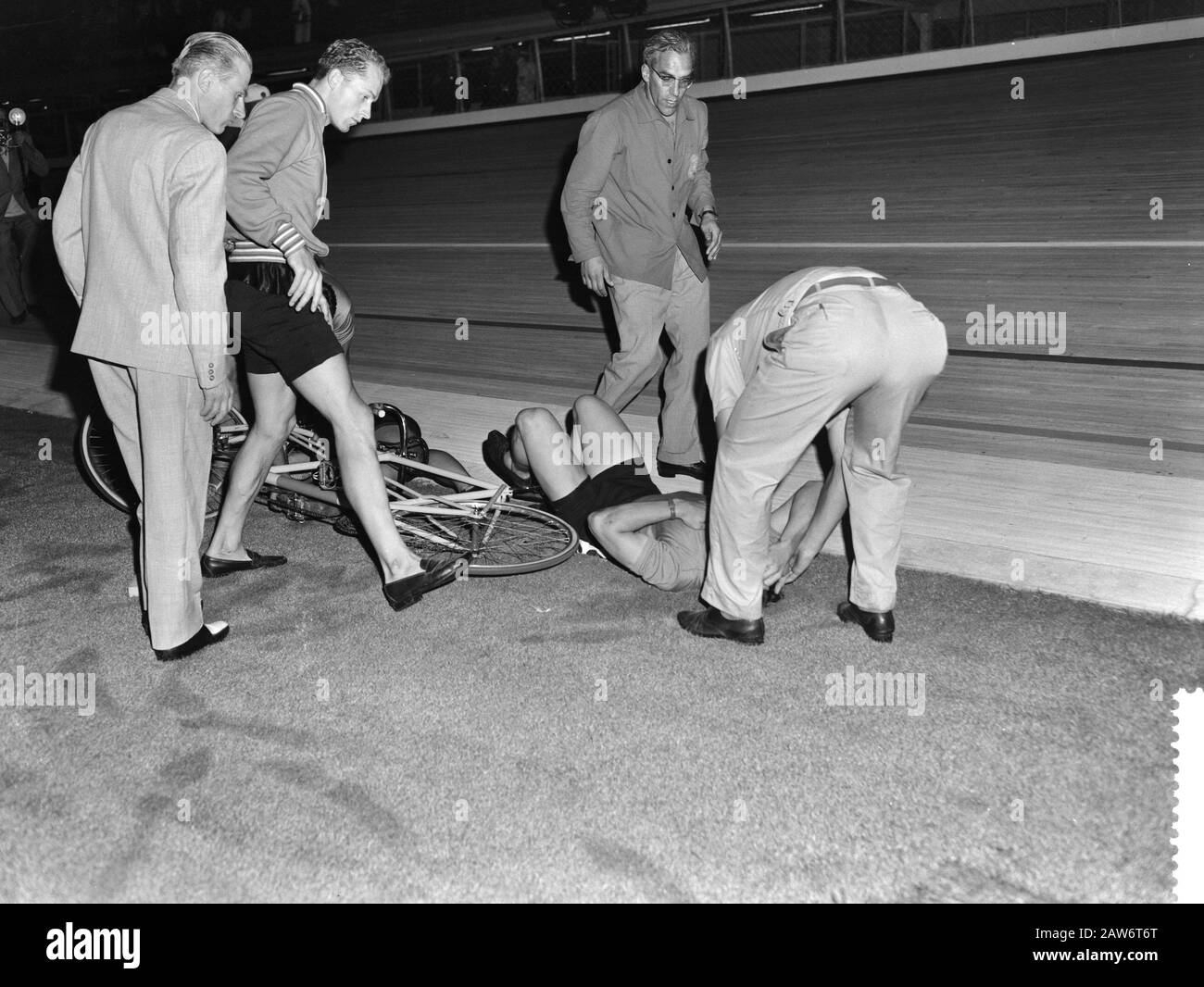 Olympische Spiele in Rom, Herbst Gerritsen und Paul (Tandem) Datum: 28. August 1960 Ort: ROM Schlagwörter: Bahnradsport, Sport Personenname: Gerritsen, Martin, Paul Rinus Stockfoto