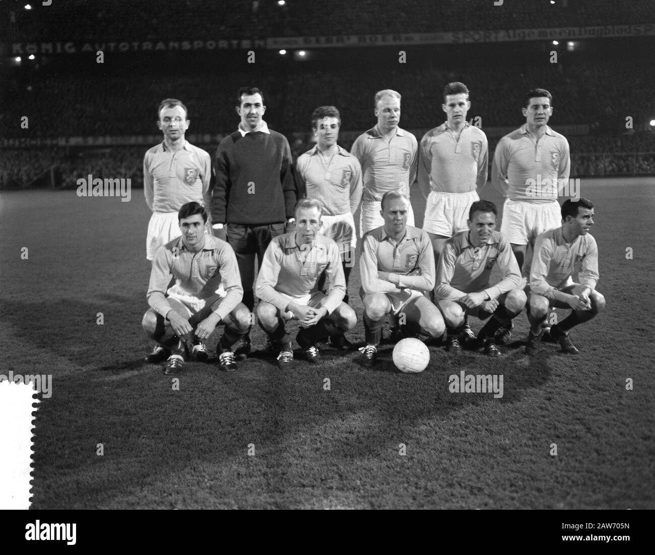 Niederlande gegen Belgien 6-2 Datum: 22. März 1961 Schlagwörter: Sport, Fußball Stockfoto