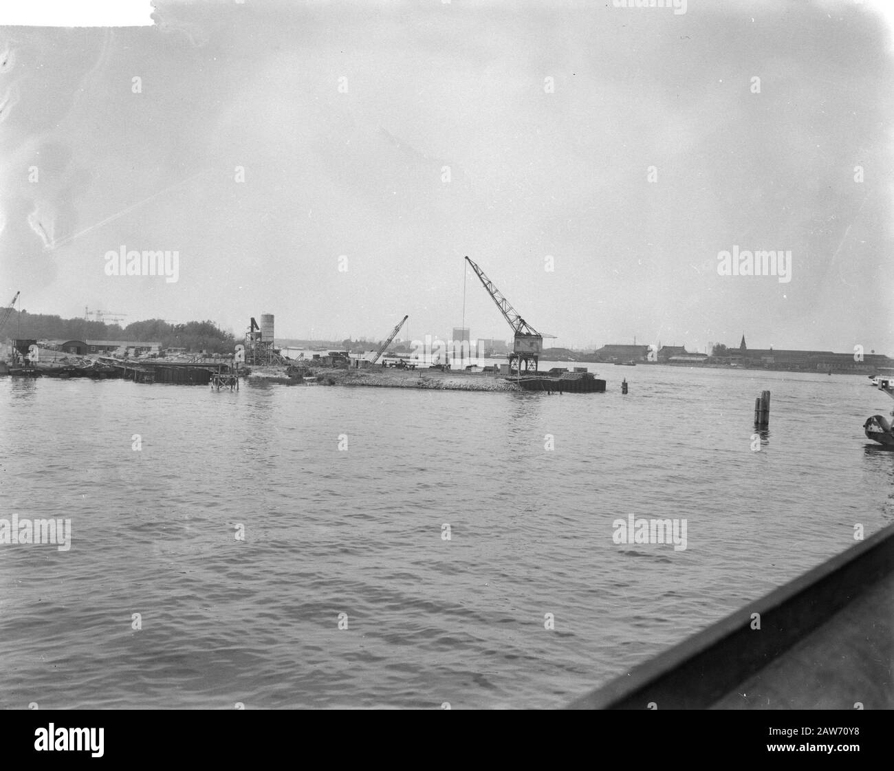 U-Bahn-Bau in Rotterdam Datum: 25. Mai 1961 Standort: Rotterdam, South Holland Schlüsselwörter: U-Bahn-Bau Stockfoto