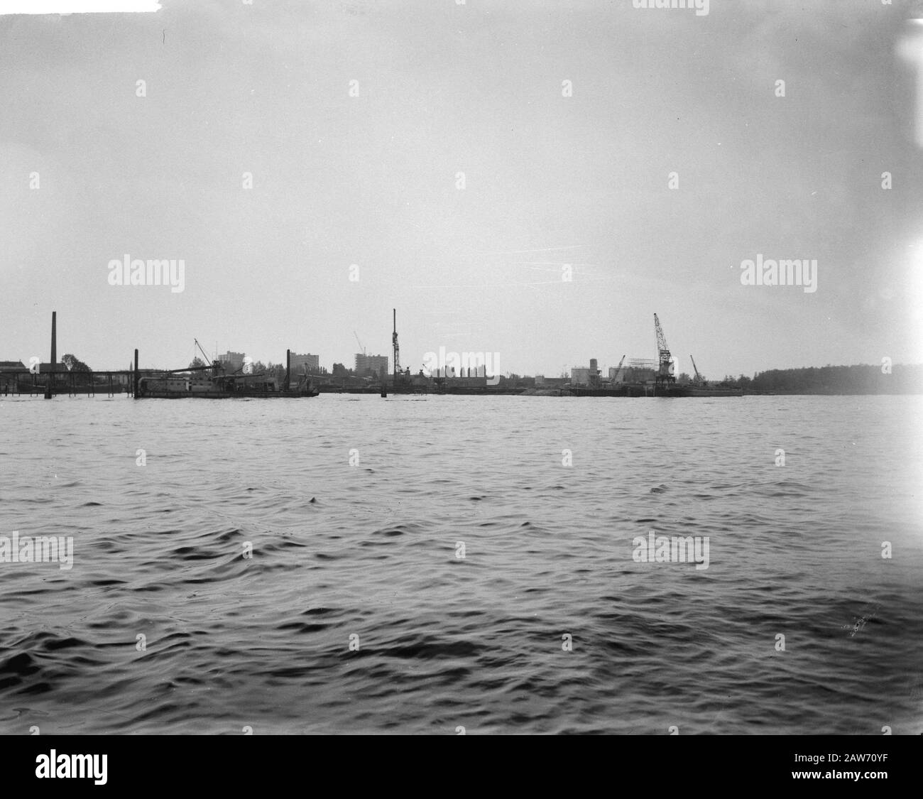 U-Bahn-Bau in Rotterdam Datum: 25. Mai 1961 Standort: Rotterdam, South Holland Schlüsselwörter: U-Bahn-Bau Stockfoto
