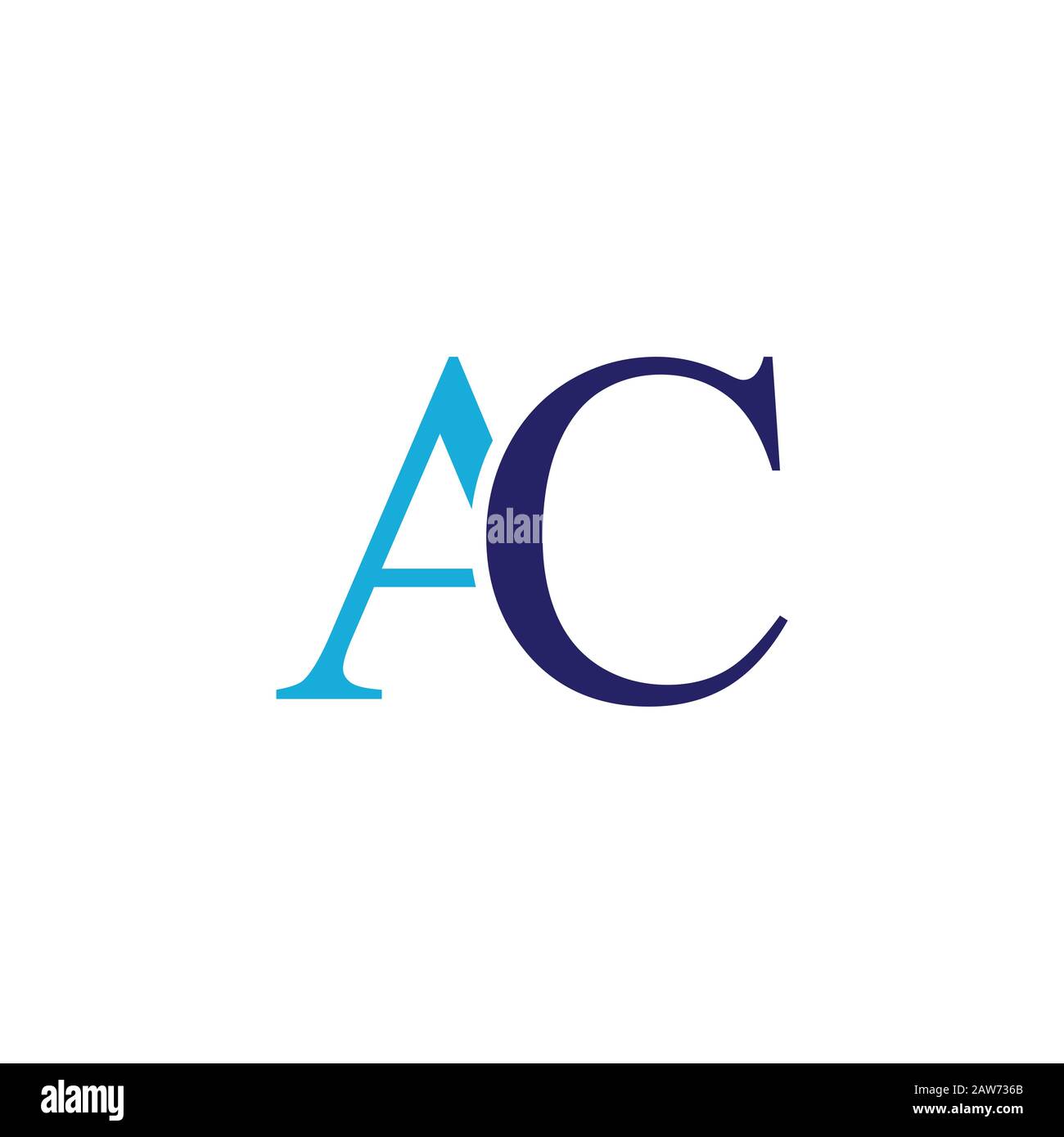 Anfangsbuchstabe ac oder CA Logo Vector Design template Stock Vektor