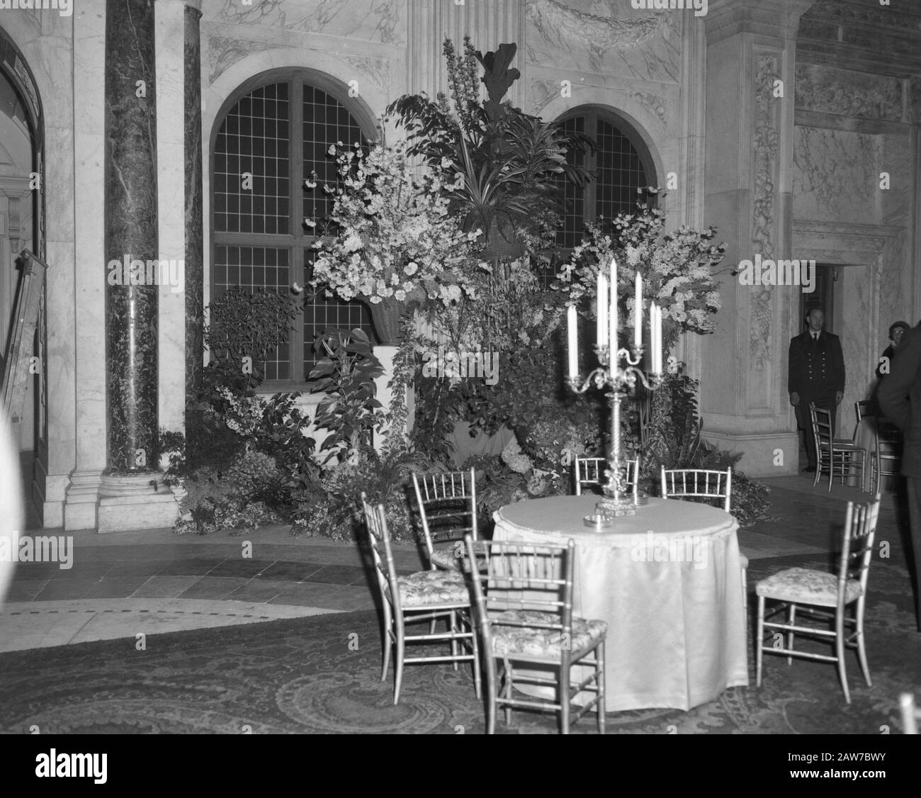 Übersicht Esszimmer Amstel Hotel Datum: 1. Mai 1962 Schlagwörter: Karten Personenname: Amstel Hotel Stockfoto