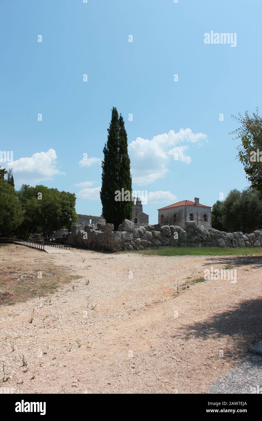 Archäologische Gebiet von Necromanteion von Acheron Preveza Griechenland Stockfoto
