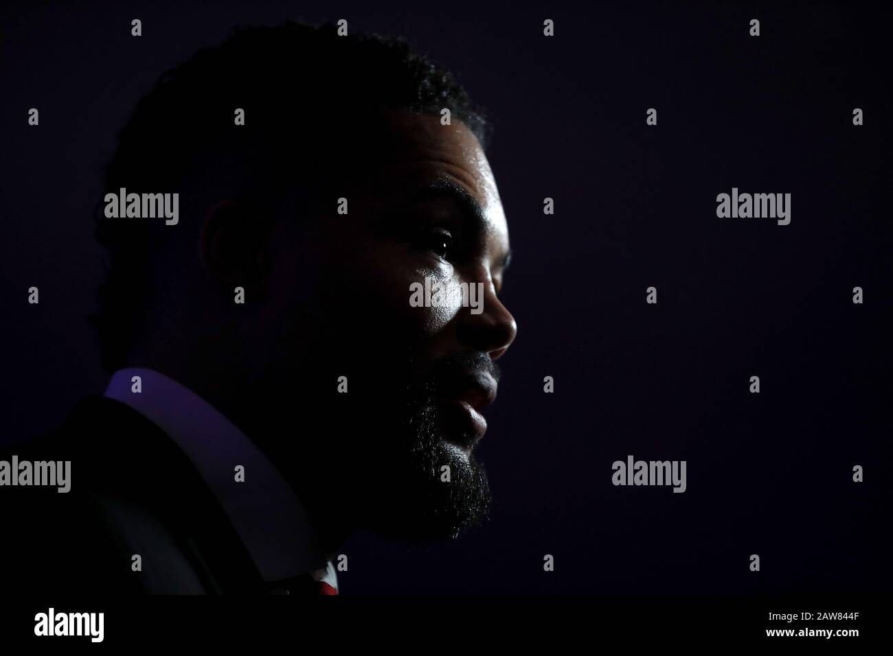 Joe Joyce während der Pressekonferenz im BT Tower, London. Stockfoto