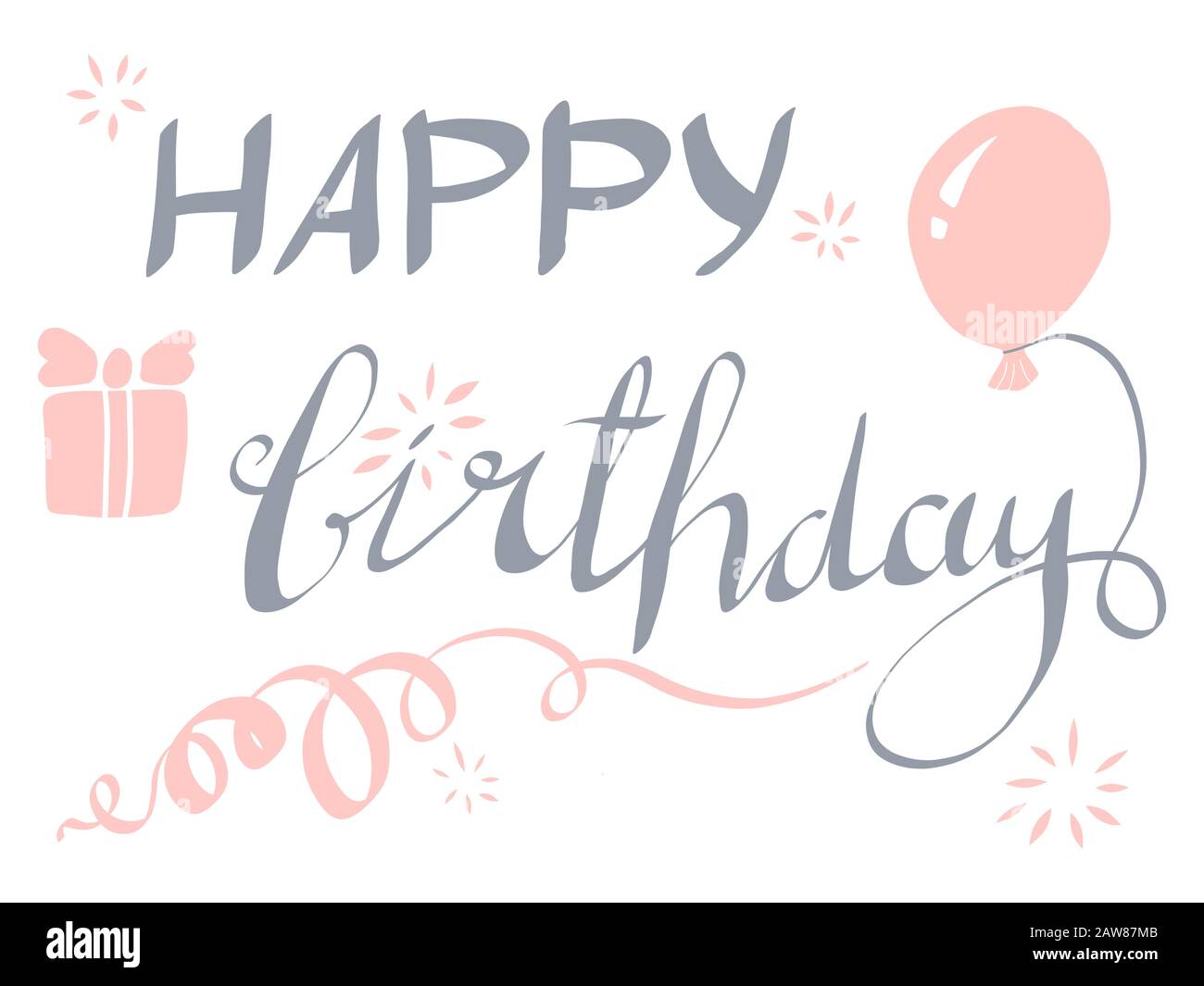 Typografischer Vektor zum Happy Birthday Stock Vektor