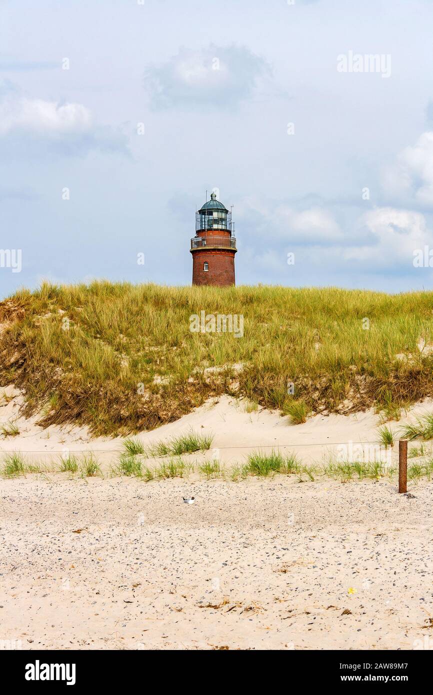 Leuchtturm am Darßer Ort in der Nähe von Prerow, Fischland-Darß-Zingst Stockfoto