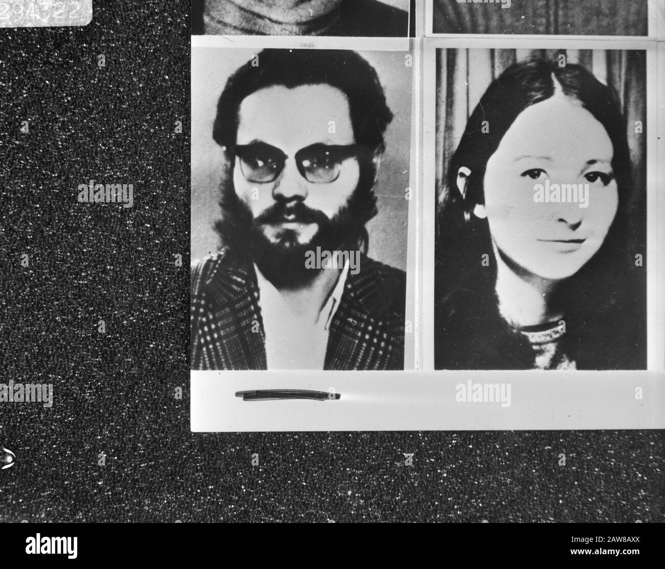 Rolf Clemens Wagner & Friederike Krabbe (Rote Armee Fraktion) Datum: 11. November 1977 Institution Name: RAF Stockfoto