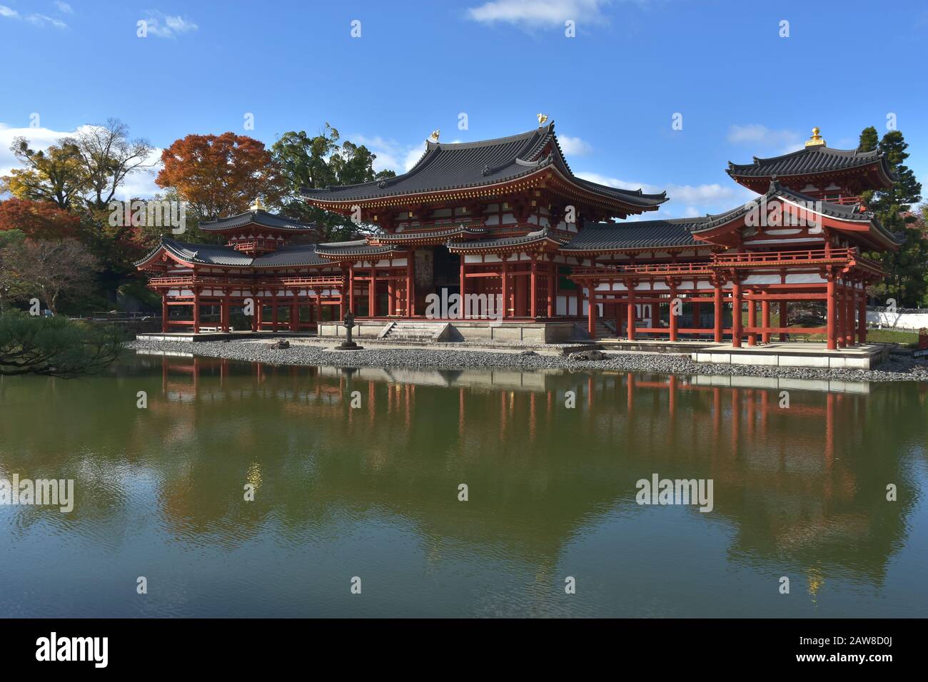 Byodo-in-Tempel (Phoenix Hall) in Uji, Kyoto Stockfoto