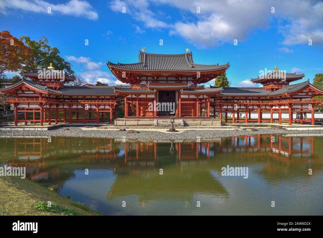 Byodo-in-Tempel (Phoenix Hall) in Uji, Kyoto Stockfoto