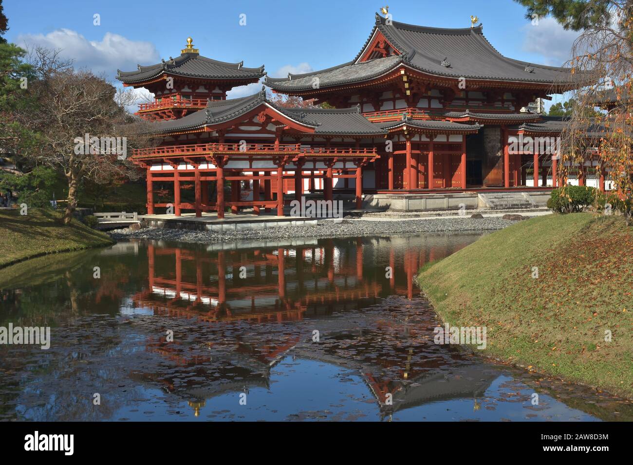 Byodo-in-Tempel (Phoenix Hall) in Uji, Kyoto Stockfoto