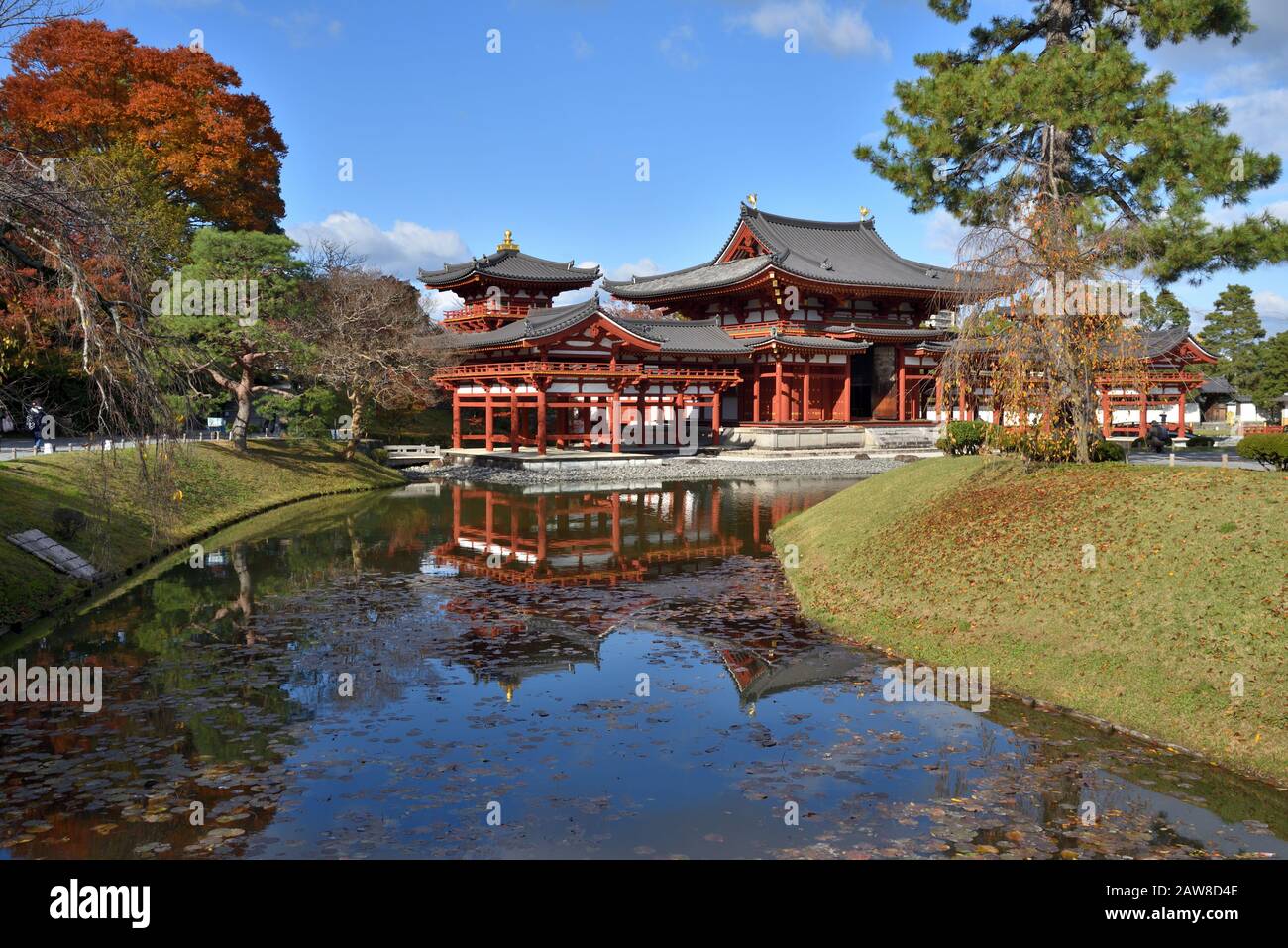 Byodo-in-Tempel (Phoenix Hall) in Uji, Kyoto Stockfoto