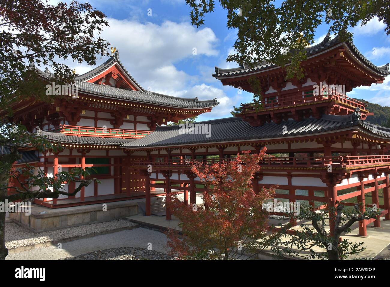 Byodo-in-Tempel (Phoenix Hall) in Uji, Kyoto Stockfoto