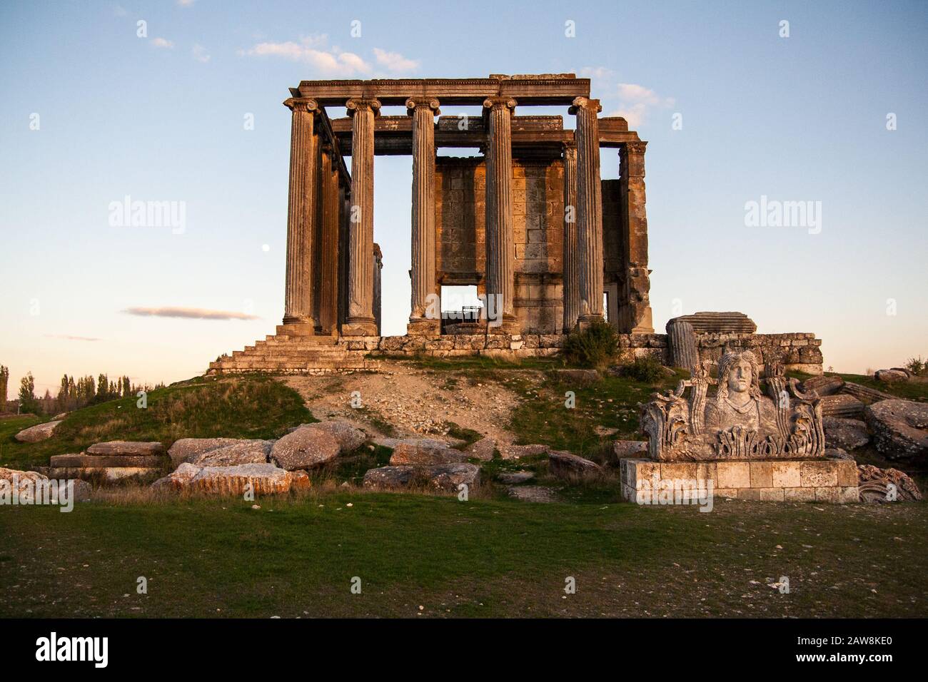 Zeus-Tempel, Aizonai, Kütahya, Türkei Stockfoto