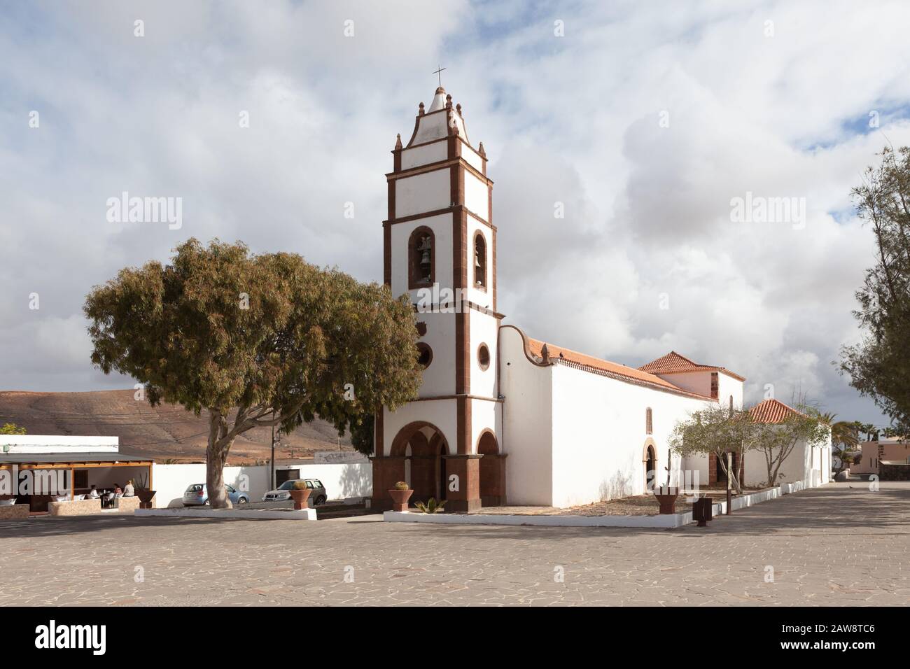 Kirche von Santo Domingo de Guzmán, Tetir, Fuerteventura, Kanarische Inseln Stockfoto
