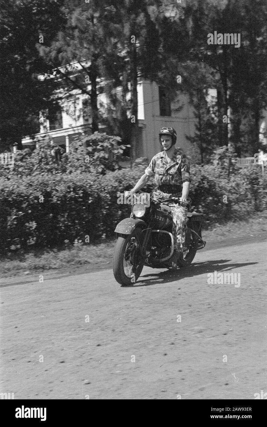 Versandreiter. Daemons Trie Skills Motorrad Fahrt Datum: 01.01.1947 Ort: Indonesien Niederländische Ostinseln Stockfoto