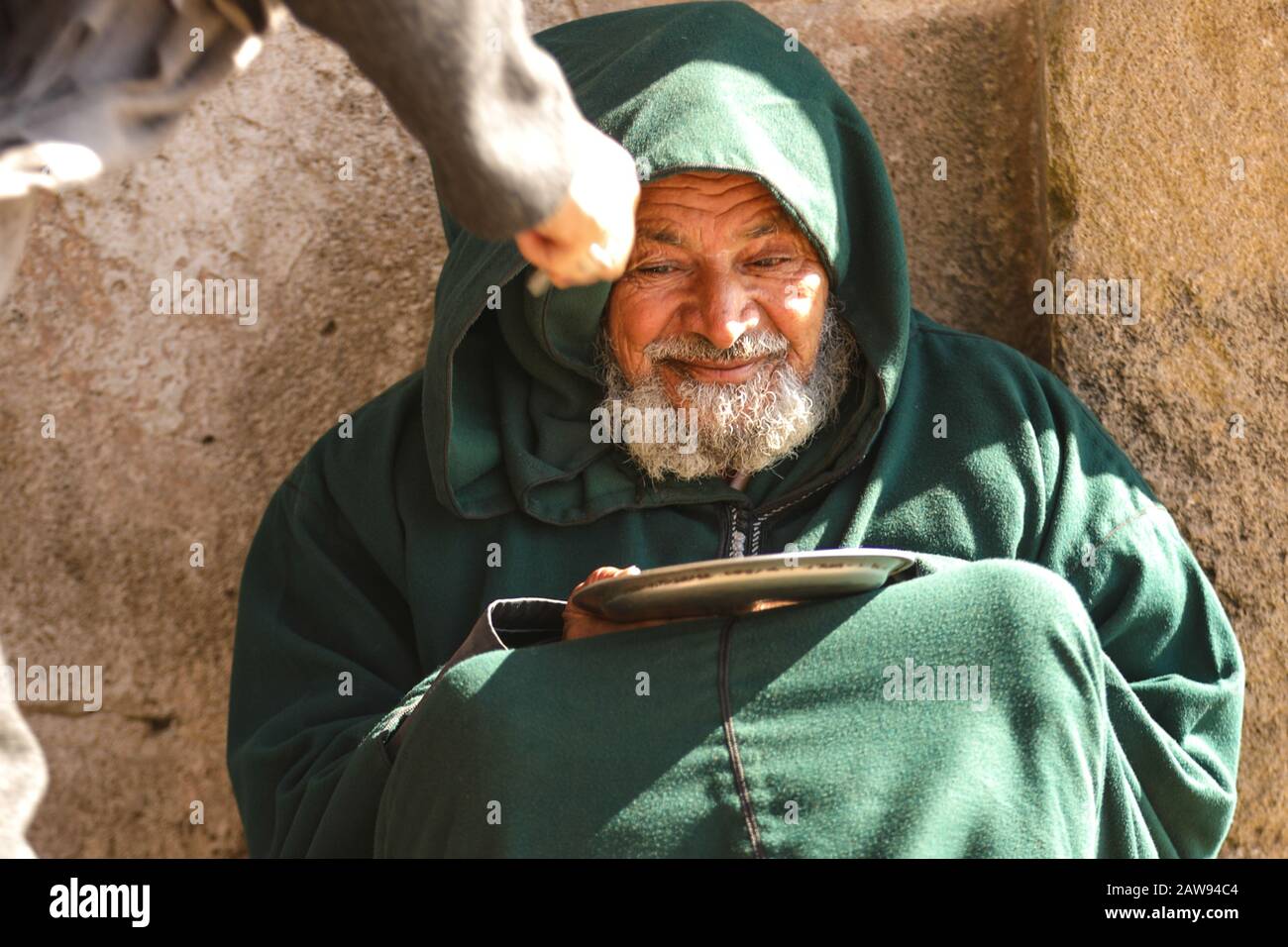 Obdachlose in Essaouira, Marokko Stockfoto