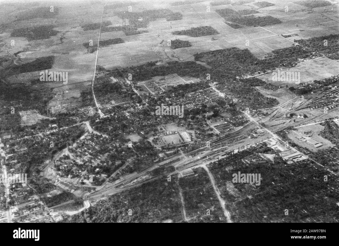 Luftaufnahmen Djokja Datum: Juli 1947 Ort: Indonesien Niederländische Ostindien Stockfoto