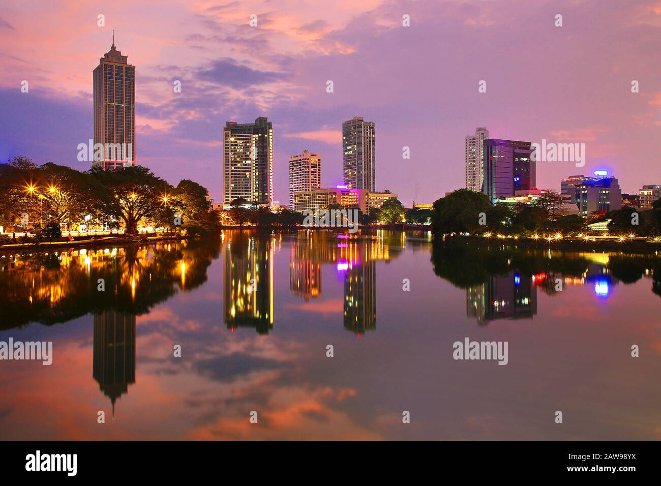 Skyline von Colombo, der Hauptstadt Sri Lankas Stockfoto