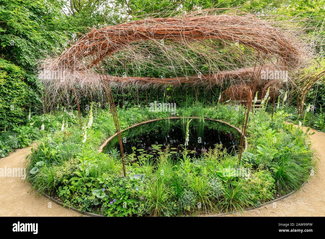 Frankreich, Loir et Cher, Loire-Tal, das von der UNESCO zum Weltkulturerbe ernannt wurde, Chaumont sur Loire-Gebiet, Domäne von Chaumont sur Loire-Tal, Internationales Gartenfestival Stockfoto