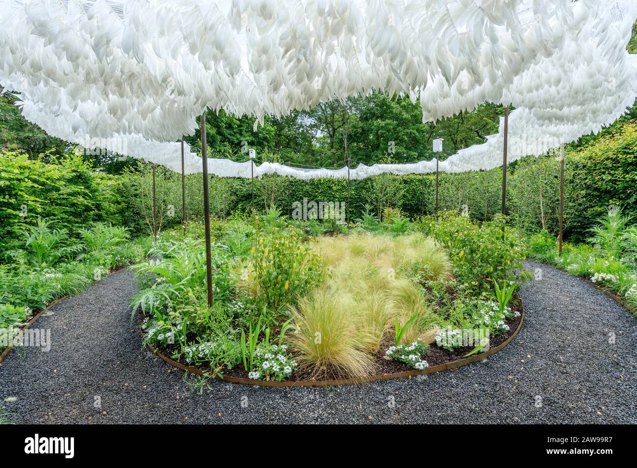 Frankreich, Loir et Cher, Loire-Tal, das von der UNESCO zum Weltkulturerbe ernannt wurde, Chaumont sur Loire-Gebiet, Domäne von Chaumont sur Loire-Tal, Internationales Gartenfestival Stockfoto