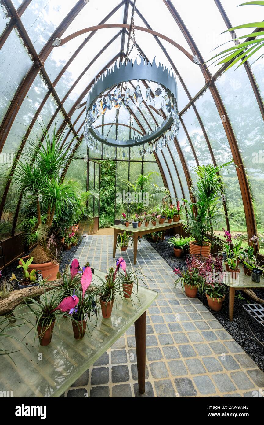 Frankreich, Loir et Cher, Loire-Tal, das von der UNESCO zum Weltkulturerbe ernannt wurde, Chaumont sur Loire-Gebiet, Domäne von Chaumont sur Loire-Tal, Internationales Gartenfestival Stockfoto