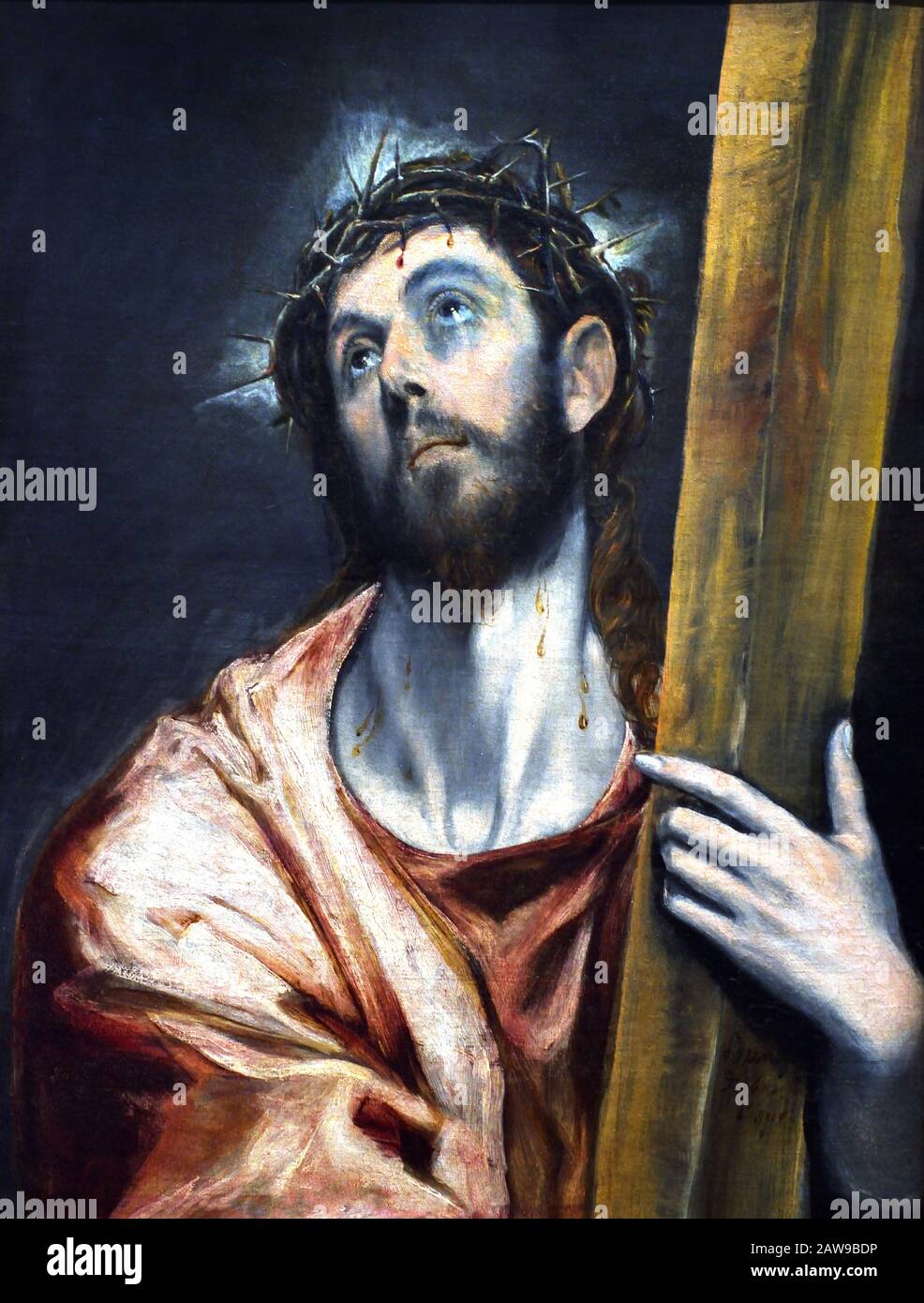 Christus auf dem Weg zum Kalvarienberg 1585 El Greco (Domenikos Theotokópoulos) 1541- 1614, 17., Jahrhundert, Spanien, Spanisch, Griechisch, Griechenland. Stockfoto