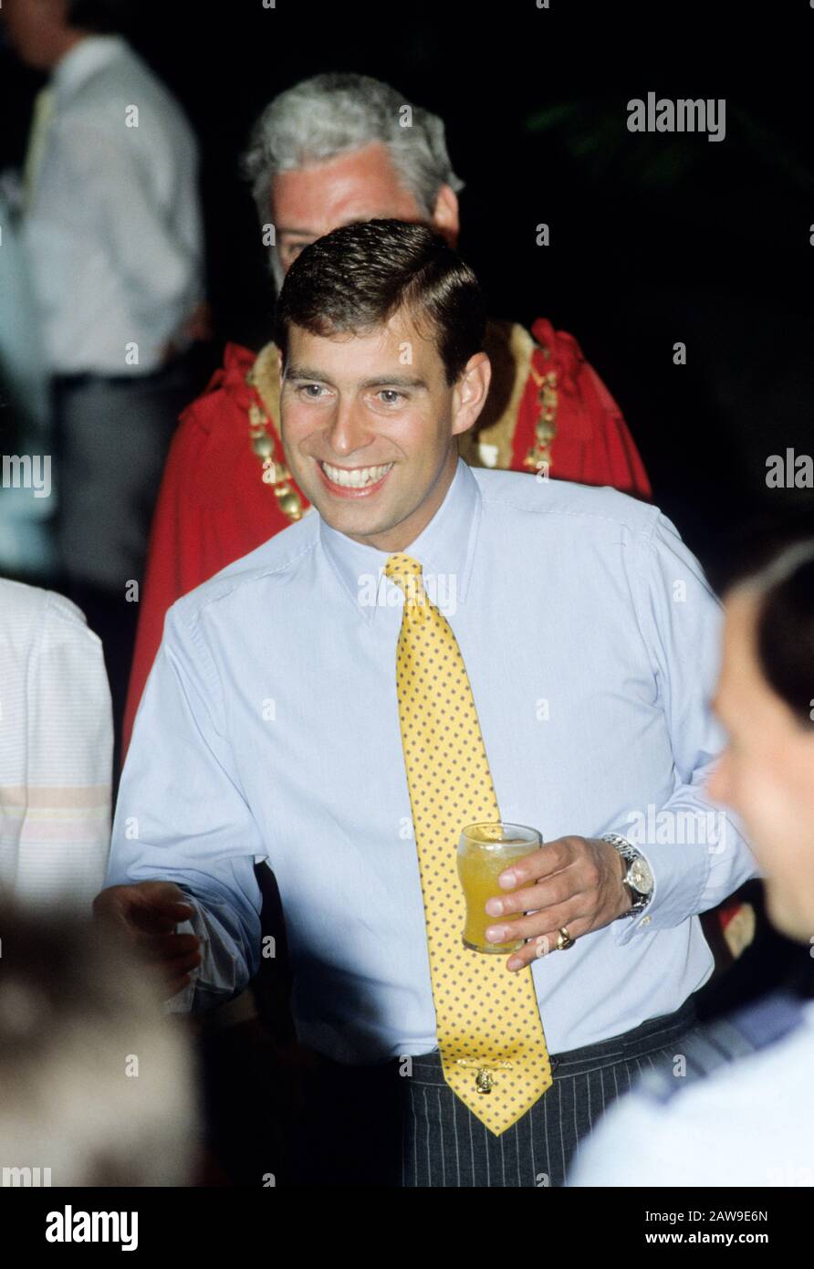 HRH Prinz Andrew, Herzog von York während seiner Königlichen Tour durch Australien Oktober 1988 Stockfoto