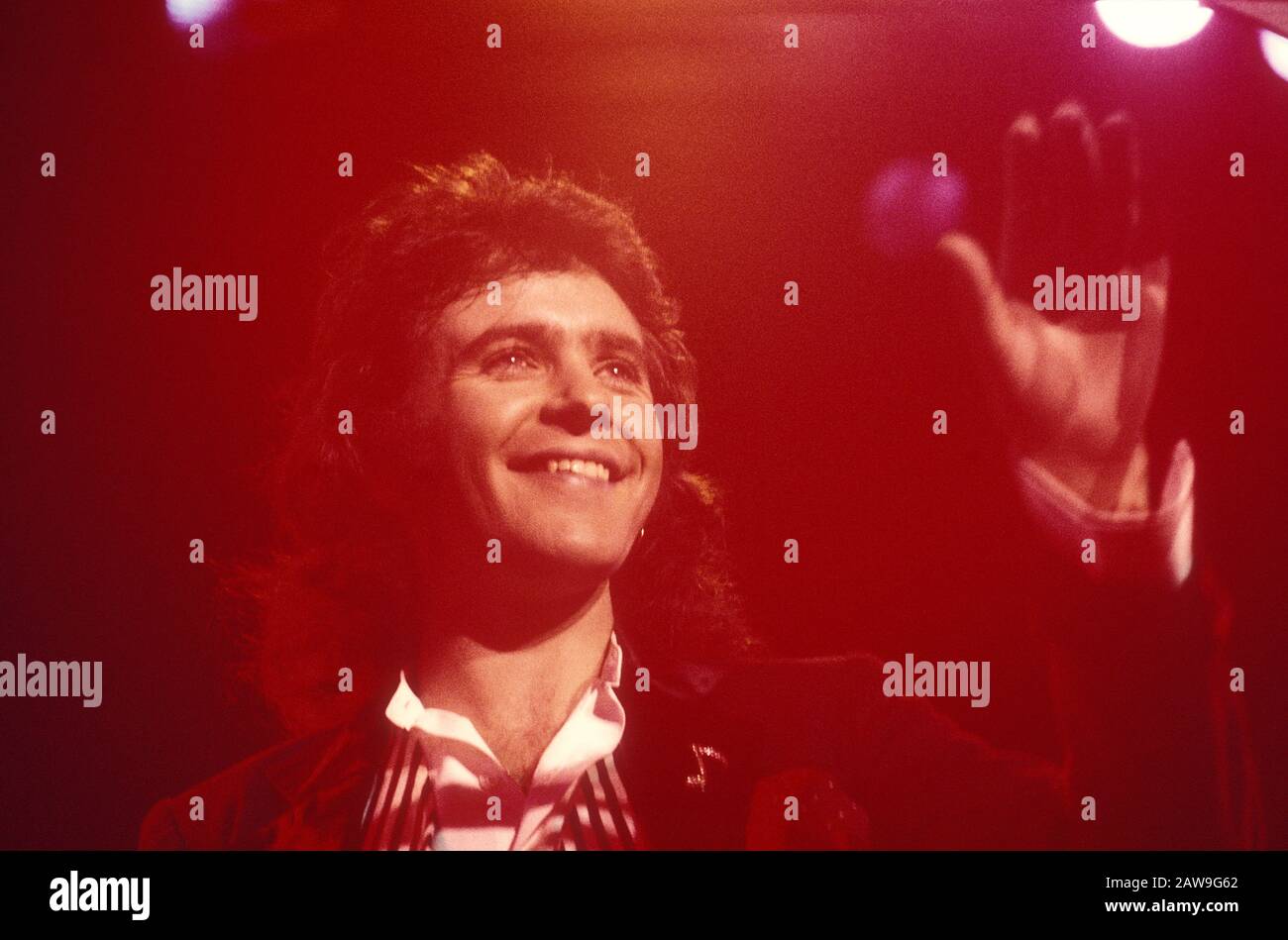 David Essex Live Show in London 1977 Stockfoto