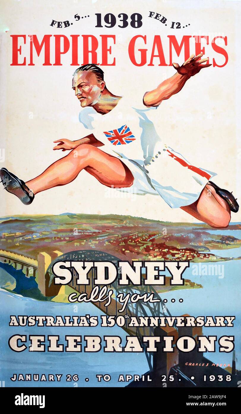Empire GAMES 1938 in Sydney Stockfoto