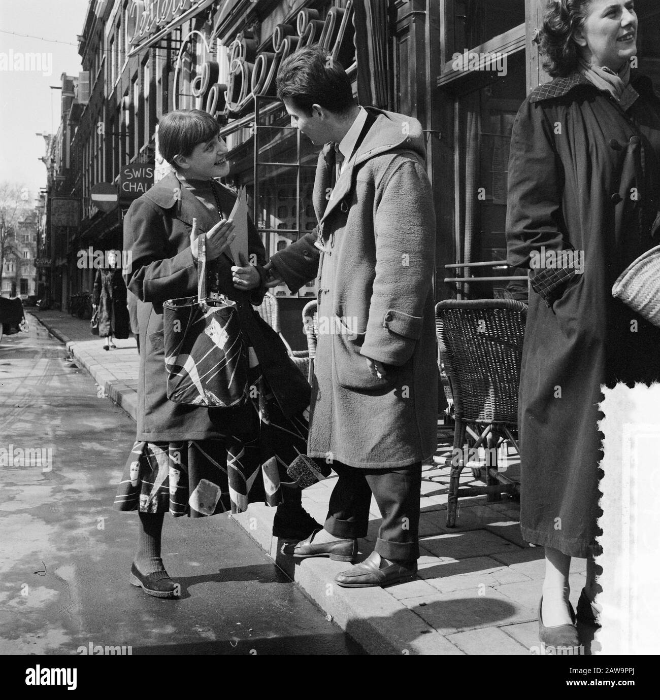 Leidseplein Figuren (Rock and Roll) Datum: 12. April 1957 Schlagwörter: Figuren, Rock und Roll Stockfoto