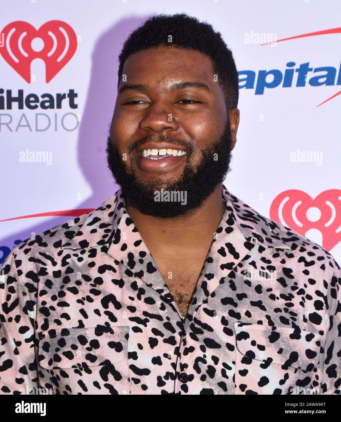 Washington, DC, USA - 16. DEZEMBER 2019: Khalid im HEISSEN iHeartRadio Jingle Ball der 99.5 in der Capitol One Arena. Stockfoto