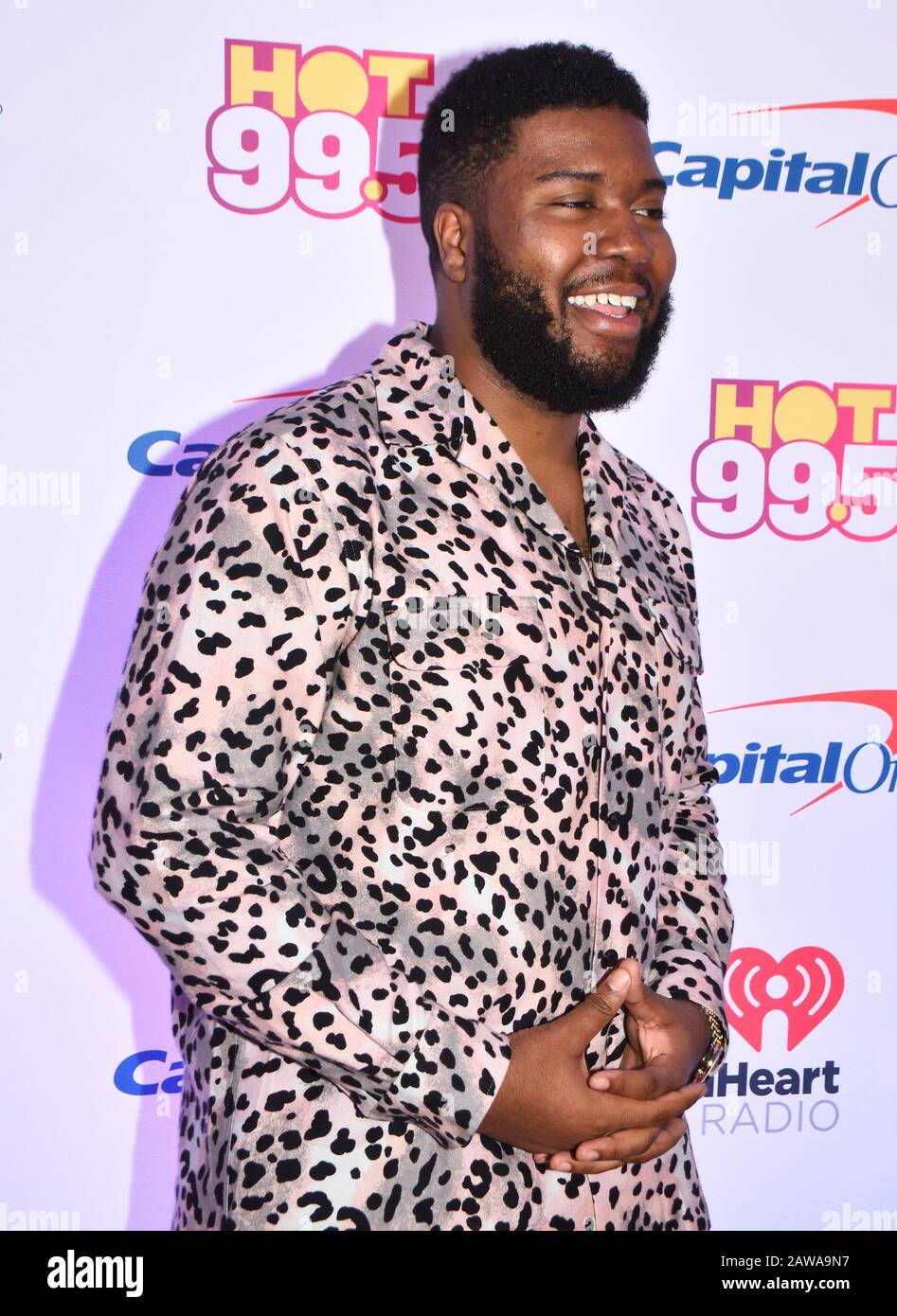 Washington, DC, USA - 16. DEZEMBER 2019: Khalid im HEISSEN iHeartRadio Jingle Ball der 99.5 in der Capitol One Arena. Stockfoto