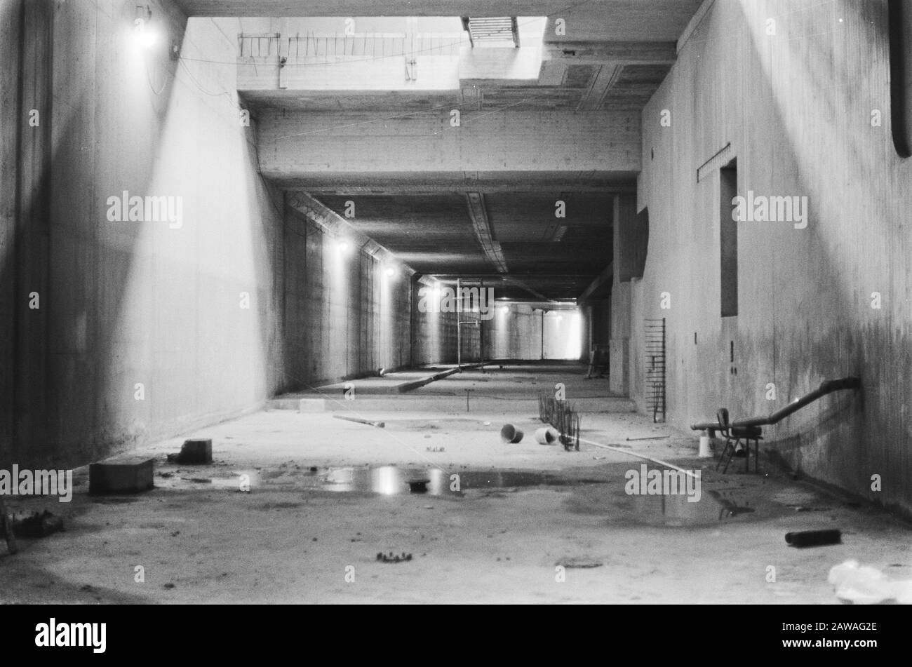 U-Bahn-Bau, U-Bahn-Station CS Datum: 12. September 1978 Schlagwörter: U-Bahn-Bau, U-Bahn-Stationen Stockfoto