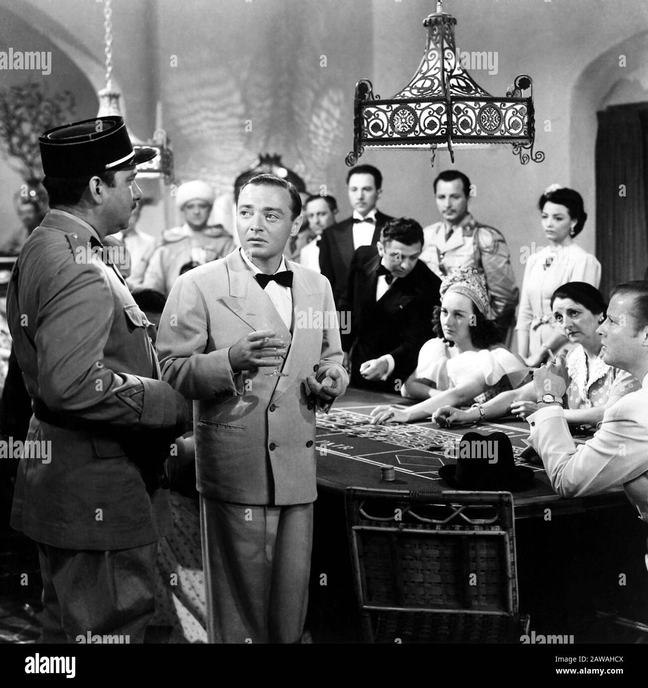 Der Schauspieler PETER LORRE (* 1904/1964 in CASABLANCA; † 1964 in New York City) ist ein Stück von Murray Burnett und stammt von Michael Curtiz. - FILM - Stockfoto