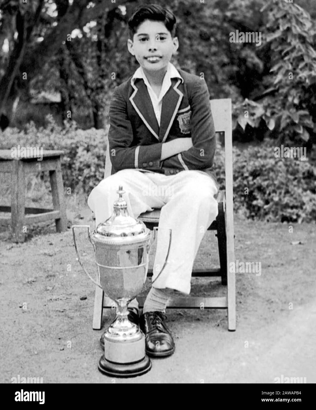 1958 Ca, SANSIBAR, TANSANIA: Der gefeierte Sänger FREDDIE MERCURY (* 1946; 1991 in St. Peter's Boys School, POP MUSIC, MUSICA) Stockfoto