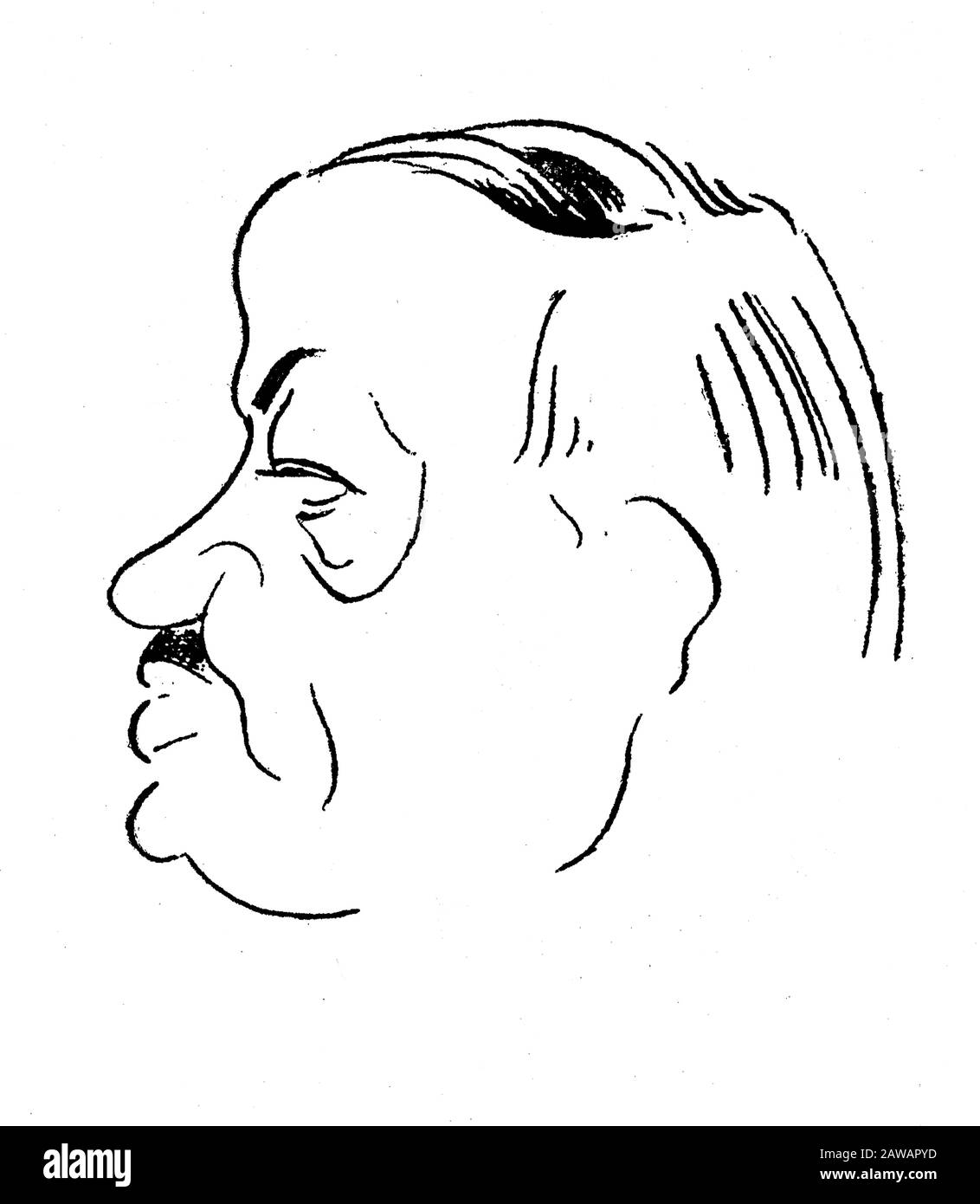 1935 , ITALIEN : Der italienische Theaterautor und Schriftsteller LUIGI ANTONELLI (* 1877; † 1942), Porträtkarikatur von MAGIA . Verheiratet mit Frau playwriter und wr Stockfoto
