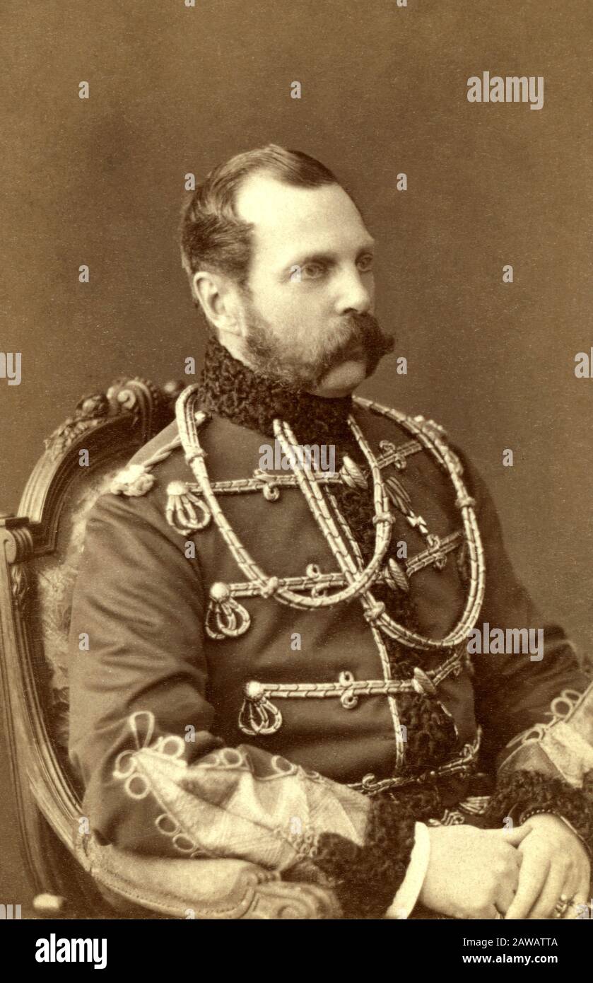 1870 Ca, SANKT PETERSBURG, RUSSLAND : Der russische Zar Alexander ( Aleksandr ) II Nikolaevich (* um 187; † um 1881) war der Vater des Zaren Alexander III. ( Stockfoto