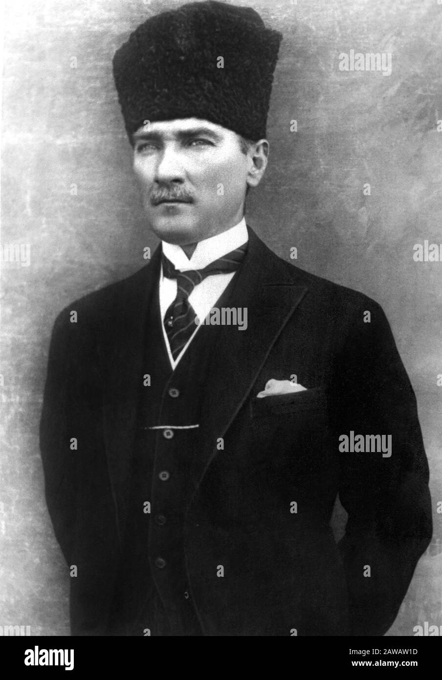 1921 Ca, TÜRKEI: Der türkische Politiker Mustafa Kemal Atatürk (* 1881; † 1938) als Oberster Militärkommandeur . Präsident des republikanischen Volkes Stockfoto
