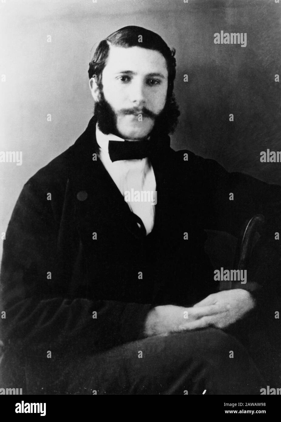 Der schweizer Henry DUNANT ( Jean Henri Dunant , 1880-1910 ), der Gründer des Roten Kreuzes, und der erste Empfänger des Friedensnobelpreises . Die 186 Stockfoto