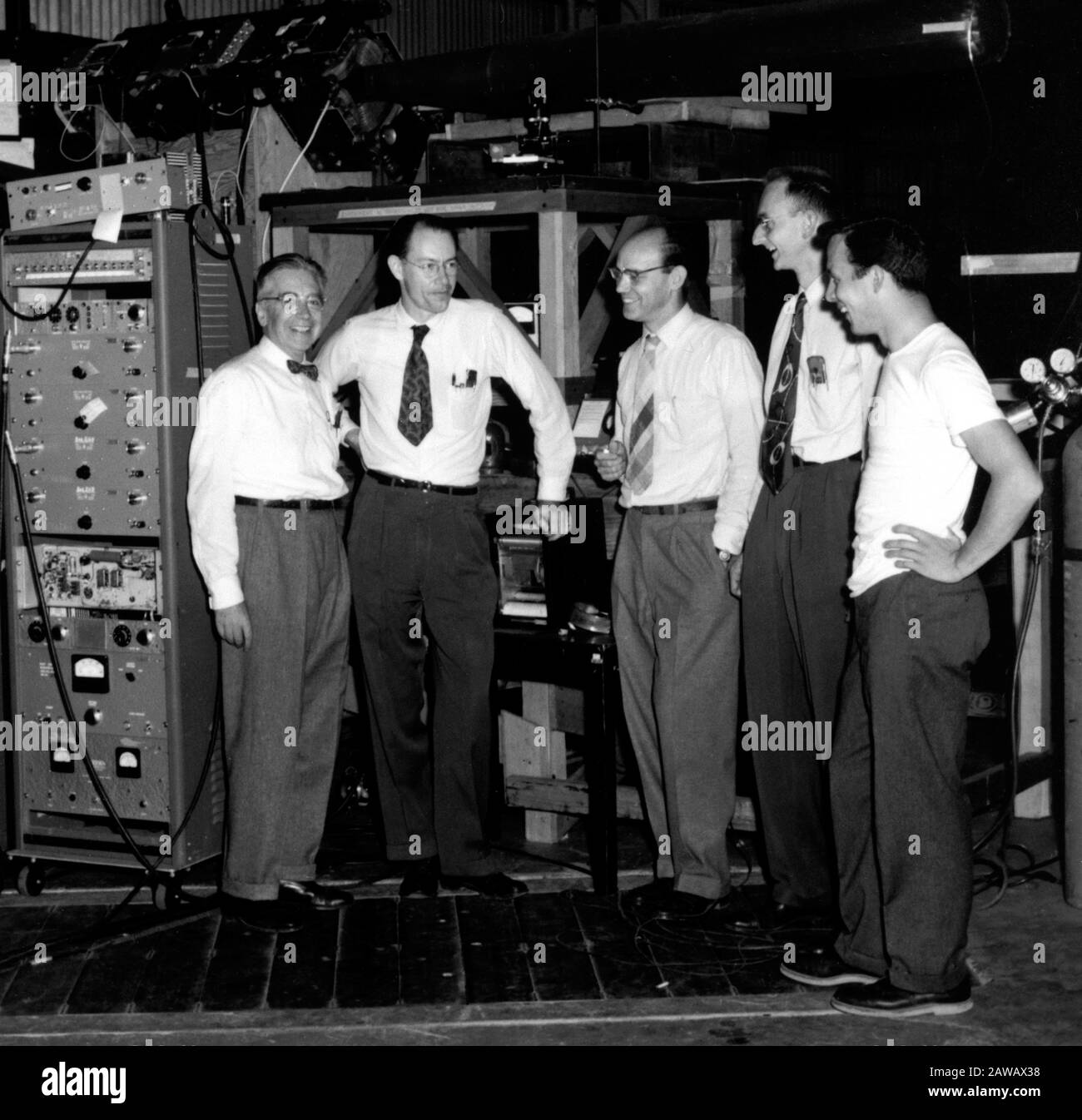 1955 , 6. oktober , Berkeley, Alameda County, CA, USA: Foto am University of California Radiation Laboratory, Bevatron, 1 Cyclotron Road, Berkeley, Stockfoto