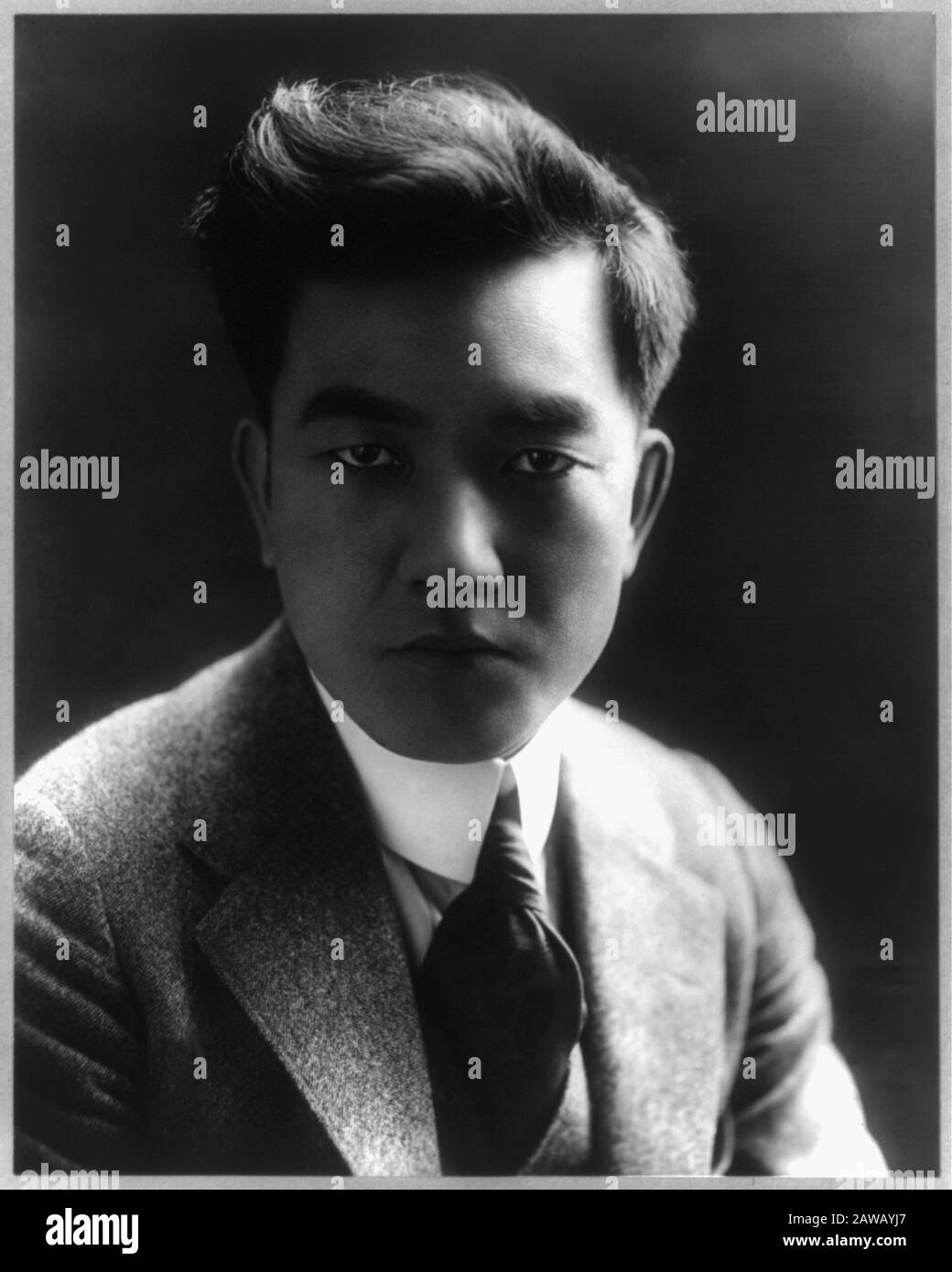 1918 Ca, HOLLYWOOD: Der japanischende Stummfilmschauspieler SSUE HAYAKAWA (* um 1880-1973). Foto von EVANS, Los Angeles - KINO MUTO - ATTORE CINEMAT Stockfoto