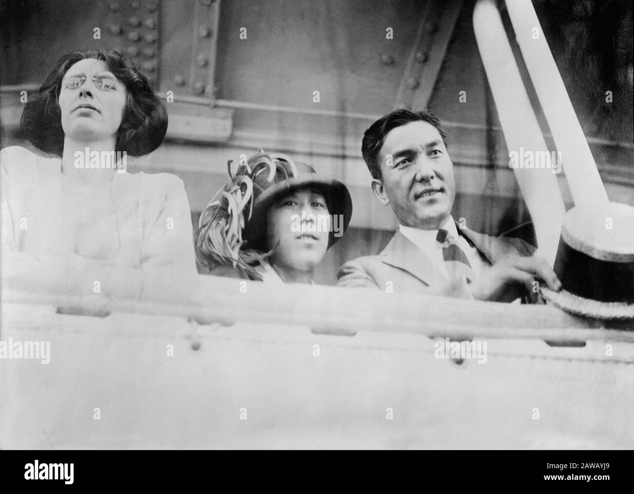 1926 Ca, NEW YORK: Der japanischende Stummfilmschauspieler SSUE HAYAKAWA (* um 1880-1973) mit Frau Tsuru Aoki (* um 1892; † 1961), einem gefeierten japanischsten Film Stockfoto
