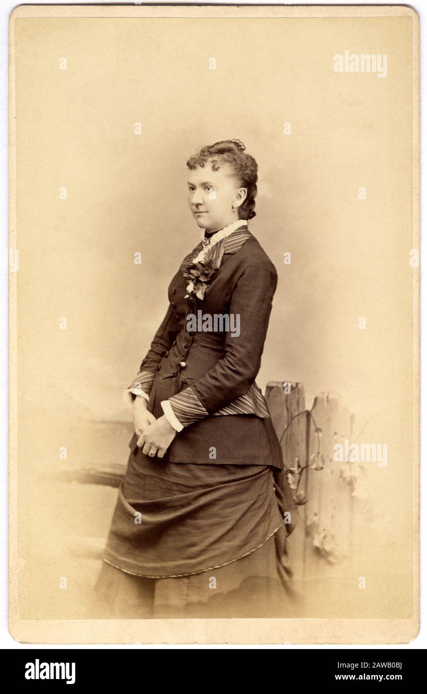 1882 , januar , NEW YORK , USA : HELEN DAY MILLER (* um 1830-1889 in London), Tochter von Daniel S. Miller, dem reichen Finanzier, der im Jahre 1863 mit dem Railwa verheiratet war Stockfoto