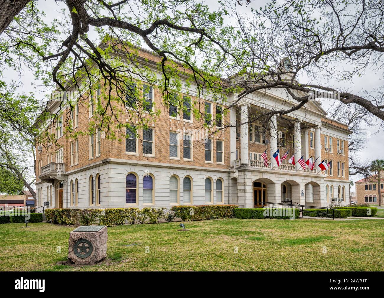 Uvalde County Courthouse, 1927 in Uvalde, Texas, USA gebaut Stockfoto